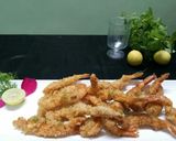 A picture of step 7 of Japanese Tempura prawns.