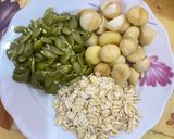 Hình bước làm 1 của món Sữa hạt bí - macca - yến mạch