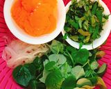 Hình bước làm 1 của món Gỏi bưởi tôm thịt