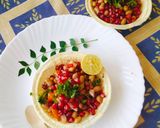 A picture of step 3 of Peanuts chaat.