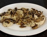 A picture of step 5 of Chicken Lombardy.