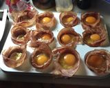 Foto del paso 3 de la receta: Huevos en nido de panceta, todos los que probaron...aprobaron