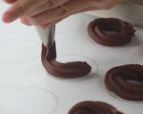 A picture of step 6 of Christmas Wreath Cookies [Chocolate Spritz].