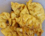 A picture of step 12 of Chicken momo (Indian/Nepali art).
