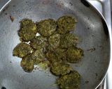 A picture of step 12 of Kothimbir vadi.
