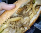 Hình bước làm 4 của món Bánh mì Nấm nướng Bơ (Món Chay)