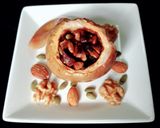 รูปขั้นตอนการทำที่ 3 ของ 🍎แอปเปิ้ลอบกับธัญพืชและลูกเกด🍎(baked apples with whole grain & raisins)🍎