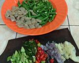 Foto langkah ke 1 dari resep Tumis Kacang Tahu Bakso Pete.