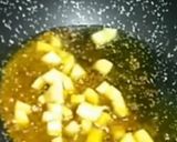 A picture of step 1 of Spinach & potatoes dry curry (sabji).
