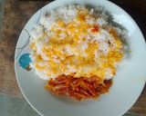 Une image de l'étape 7 de Pâte de piment 🌶️ avec huile rouge accompagner de riz 🍚😋.