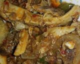 A picture of step 5 of Shredded beef and chicken sauce.