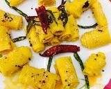 A picture of step 10 of Gujarati khandvi.