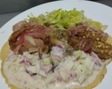 Foto del paso 12 de la receta: Wrap🌯de berenjenas tatemadas🌮, carne de cerdo🍖 y aderezo de yogur🍆🥙🥩