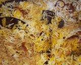 A picture of step 9 of Jallof rice.