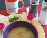 A picture of step 6 of Cornsoup#themechallenge.