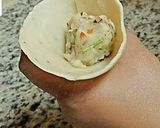A picture of step 4 of Aloo kay samosay.