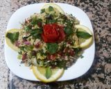 A picture of step 7 of Syrian Fried Kibbeh.