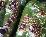 Foto del paso 1 de la receta: Chile poblano relleno de surimi🐙