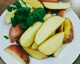 Foto del paso 1 de la receta: Papas rústicas con salsa de Queso
