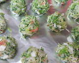 Foto del paso 3 de la receta: Croquetas de brócoli, coliflor y zanahoria al horno 🥕