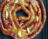 A picture of step 12 of Jodhpuri Jalebi.