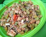 Foto langkah ke 4 dari resep Tumis pare toge tahu tempe teri.