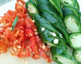 Foto langkah ke 2 dari resep Cumi asin cabe ijo.