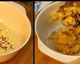 A picture of step 1 of Rajasthani gatte ki sabzi.