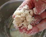 A picture of step 1 of Cashew Sohan Halwa.