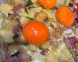A picture of step 3 of Lebanese style Scrambled egg with marrow.