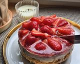 Фото кроку 7 до Полуничний чізкейк (без випічки) 🍓.