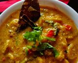 A picture of step 5 of Gatte ki subji.