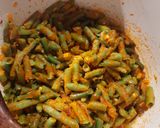 Sült rizses zöldbab húsmentesen recept fázis 1 fotója