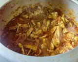 A picture of step 3 of Kathal (jackfruit).