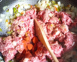 Foto del paso 4 de la receta: PASTEL DE CALABAZA CON CARNE, PIMENTÓN Y ACEITUNAS 😍✨💚✨😍✨💚✨😍✨💚✨😍🐞🌷🎉🐞🌷🐞