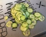 Une image de l'étape 8 de Salade de roquette au jambon blanc et légumes du jardin.