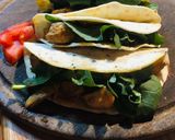 Foto del paso 12 de la receta: Quesadillas de Pollo, Champiñones y Rúcula
