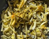 A picture of step 5 of Kanchkola Khosha’r Chorchori / Raw Banana Peel dry veggie.