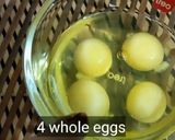 A picture of step 4 of Caramel Egg Pudding with dryfruits.