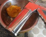 A picture of step 1 of Besan sev.