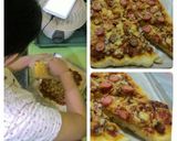 Foto langkah ke 4 dari resep Pizza (kilat,anti gagal,super empuk,no proofing,no ulen,no egg).