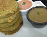 A picture of step 7 of Rava-Palak-Corn Mini Pancakes.