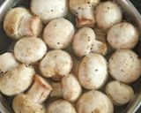 A picture of step 1 of Green chana mushroom ki sabji.