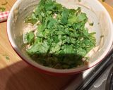 A picture of step 5 of Festive appetizer: Fish and avocado cocktail.