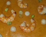 Foto del paso 7 de la receta: Crema de puerro, patata y gambas