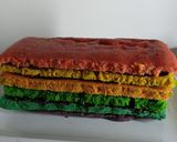 Foto langkah ke 9 dari resep Rainbow Cake tanpa SP.