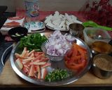 A picture of step 1 of Paneer Jalfrezi.