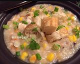 A picture of step 11 of Chicken, Corn, and Mushroom Congee.