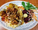 A picture of step 7 of Bihari style Mutton masala briyani 🍅🌶️🧄🧅🌻.