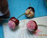 A picture of step 8 of White Chocolate dipped Cherries.